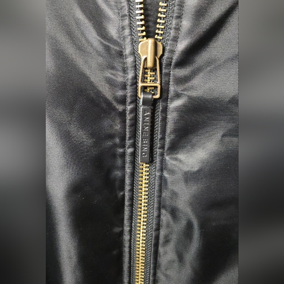 Anine Bing Leon Black Bomber Jacket Women's XS - Picture 6 of 16
